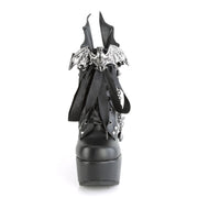 Demonia POISON-107 Black Vegan Leather