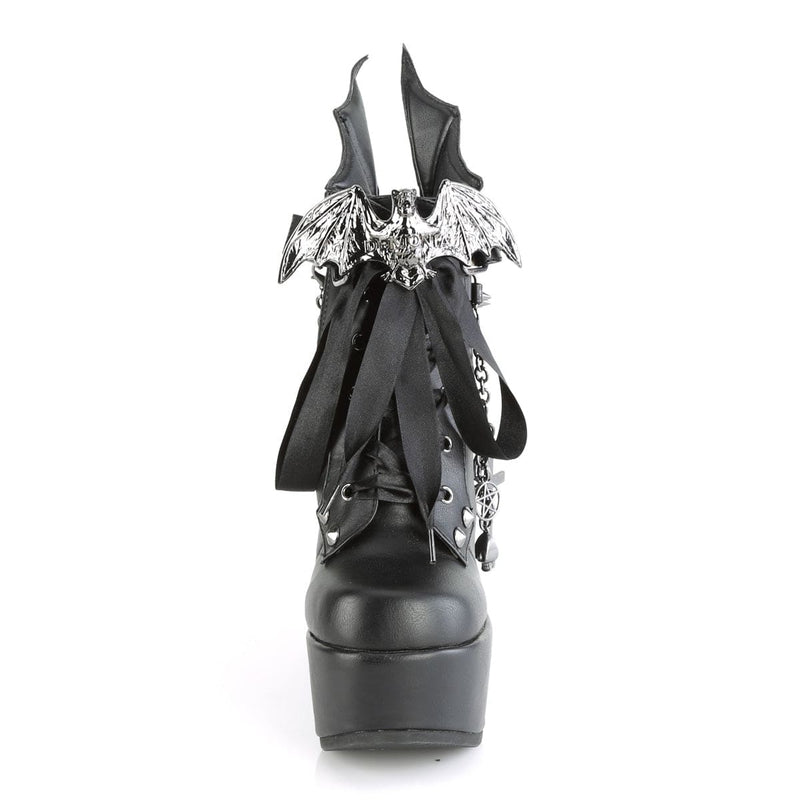 Demonia POISON-107 Black Vegan Leather