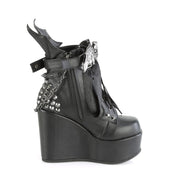Demonia POISON-107 Black Vegan Leather