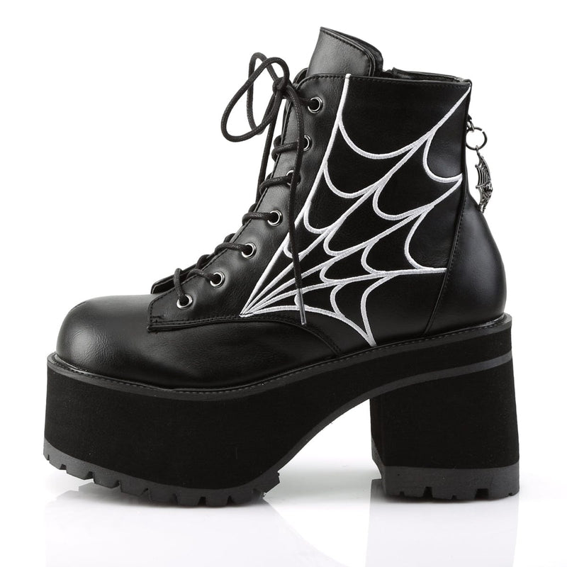 Demonia RANGER-105 Ankle Boot (Black Vegan Leather)