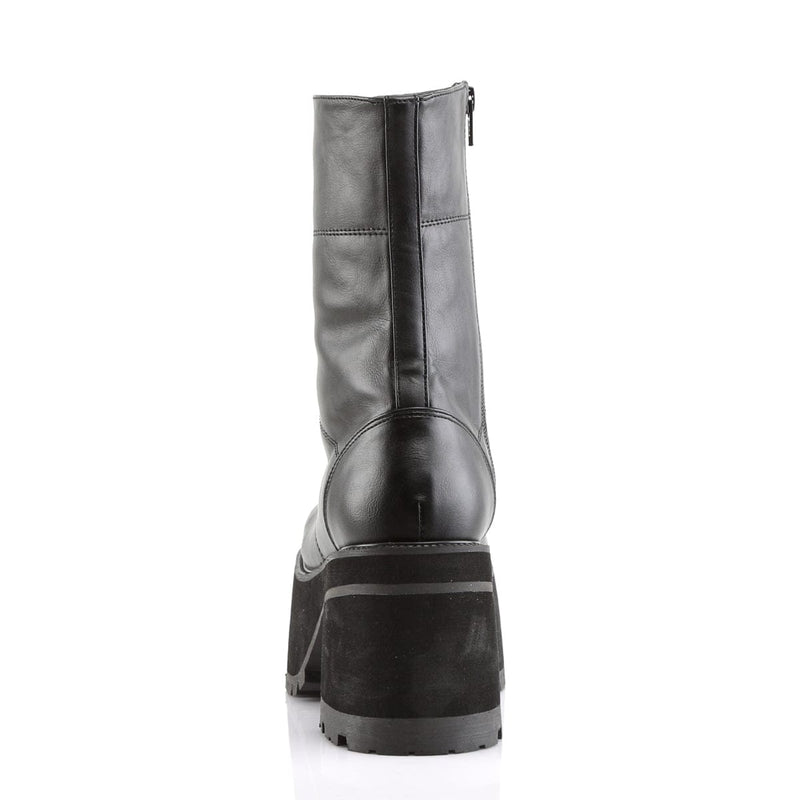 Demonia RANGER-301 Mid-Calf Boot (Black Vegan Leather)