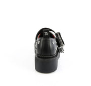 Demonia REBEL-01 Black Vegan Leather  Maryjane Shoes