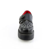 Demonia REBEL-03 Black Vegan Leather  Oxford shoes