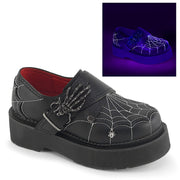 Demonia REBEL-03 Black Vegan Leather  Oxford shoes