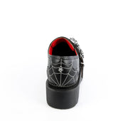 Demonia REBEL-03 Black Vegan Leather  Oxford shoes