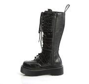 Demonia REBEL-200 Black Vegan Leather  Knee High Boots