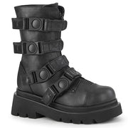 Demonia RENEGADE-55 Mid-Calf Boot (Black Vegan Leather)