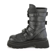 Demonia RENEGADE-55 Mid-Calf Boot (Black Vegan Leather)