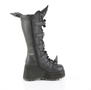 Demonia SCENE-157 Knee High Boot (Black Vegan Leather)