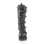 Demonia SCENE-157 Knee High Boot (Black Vegan Leather)