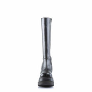 Demonia SHAKER-100 Knee High Boot (Black Vegan Leather)