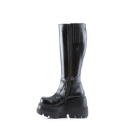 Demonia SHAKER-100 Knee High Boot (Black Vegan Leather)