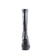 Demonia SHAKER-100 Knee High Boot (Black Vegan Leather)