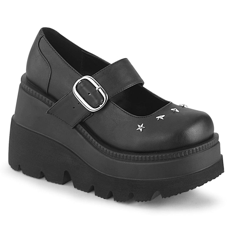 Demonia SHAKER-23 Mary Jane (Black Vegan Leather) 6