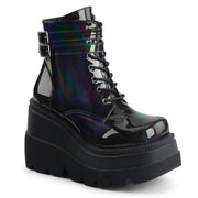 Demonia SHAKER-52 Ankle Boot (Black Hologram)