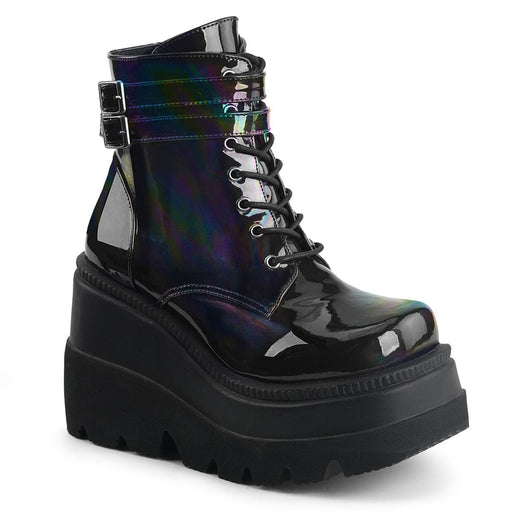 Demonia SHAKER-52 Ankle Boot (Black Hologram)
