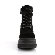 Demonia SHAKER-52 Ankle Boot (Black Velvet)