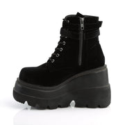 Demonia SHAKER-52 Ankle Boot (Black Velvet)