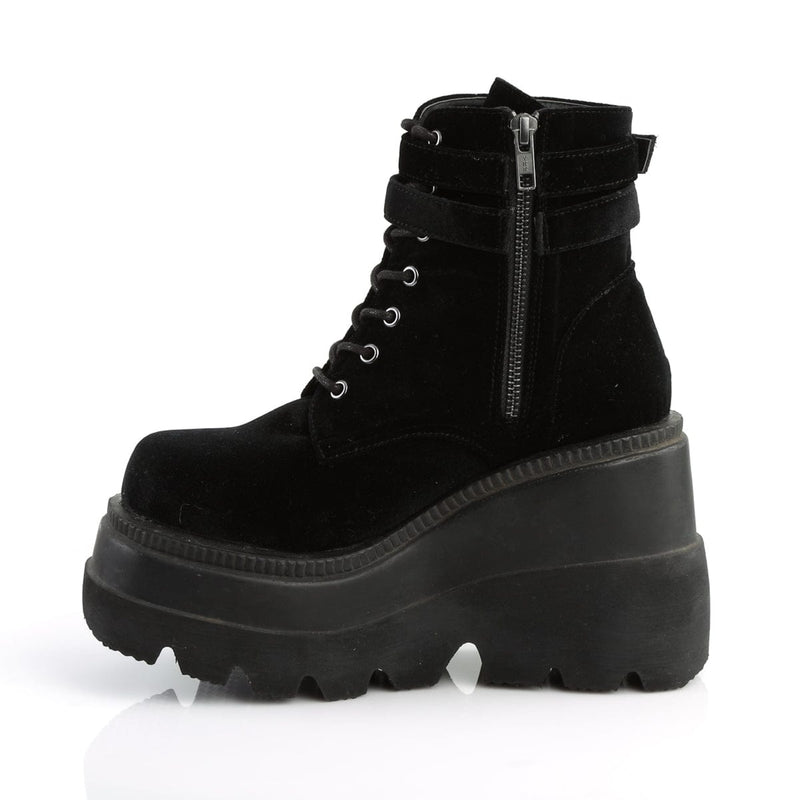 Demonia SHAKER-52 Ankle Boot (Black Velvet)