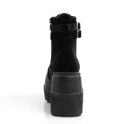 Demonia SHAKER-52 Ankle Boot (Black Velvet)