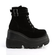 Demonia SHAKER-52 Ankle Boot (Black Velvet)