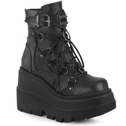 Demonia SHAKER-60 Ankle Boot (Black Vegan Leather)