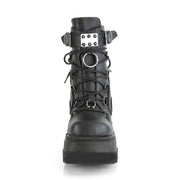 Demonia SHAKER-60 Ankle Boot (Black Vegan Leather)