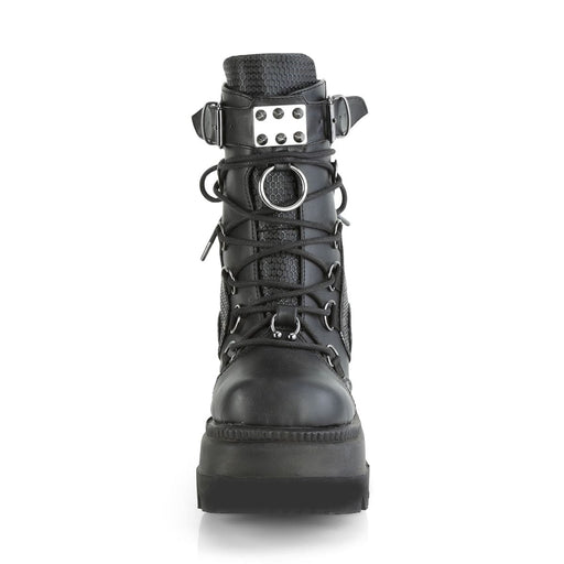 Demonia SHAKER-60 Ankle Boot (Black Vegan Leather)