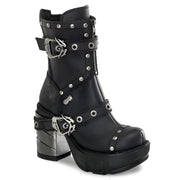 Demonia SINISTER-201 Black Vegan Leather