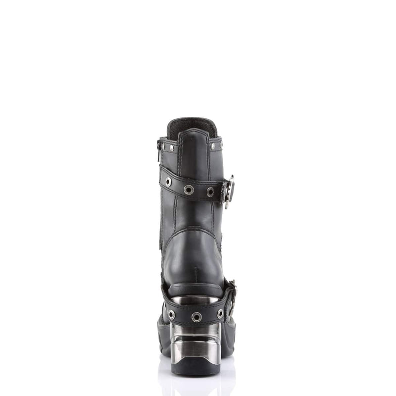 Demonia SINISTER-201 Black Vegan Leather