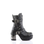 Demonia SINISTER-201 Black Vegan Leather