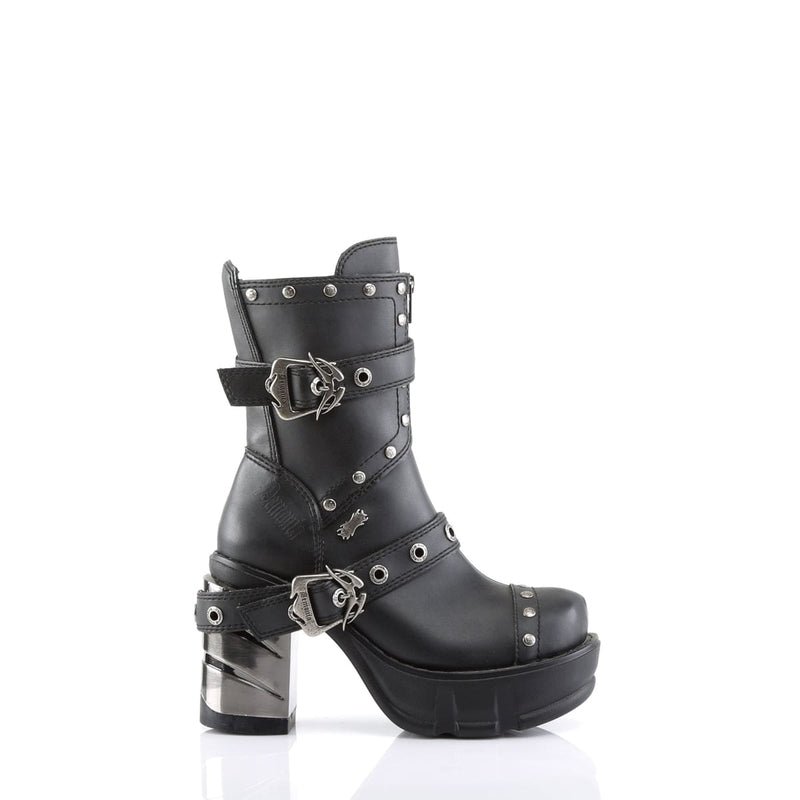 Demonia SINISTER-201 Black Vegan Leather