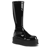 Demonia SLACKER-200 Black Patent 6