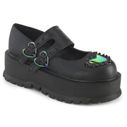 Demonia SLACKER-25 Mary Jane (Black Vegan Leather) 6