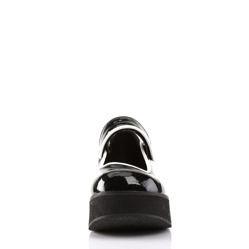 Demonia SPRITE-01 Black-White Patent