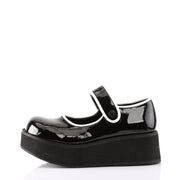 Demonia SPRITE-01 Black-White Patent