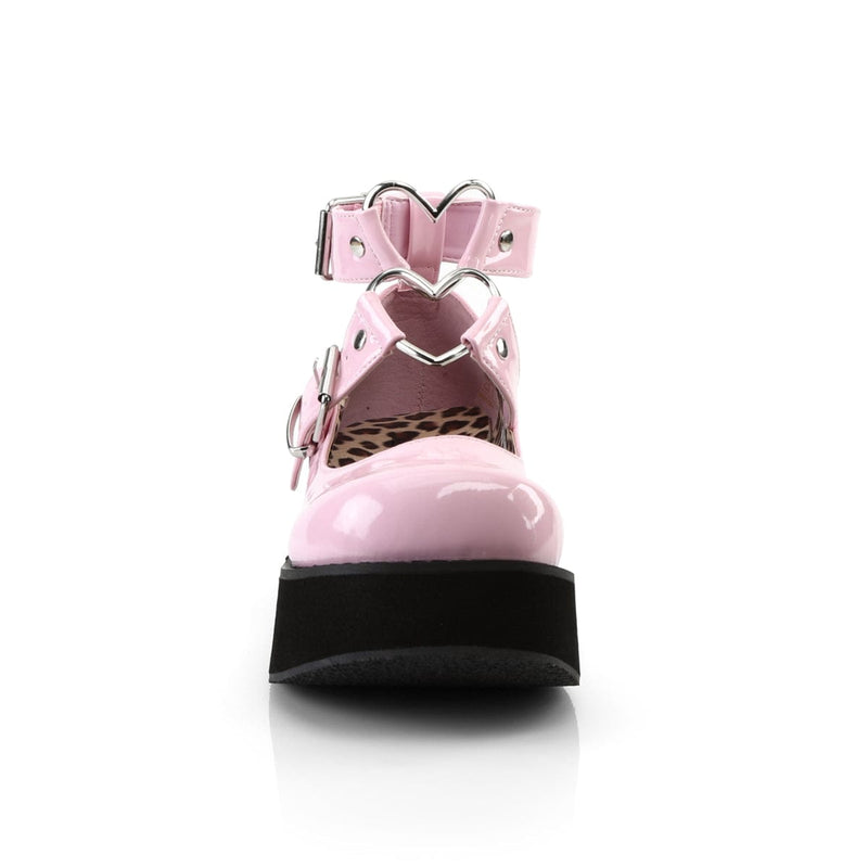Demonia SPRITE-02 Mary Jane (Baby Pink Patent)