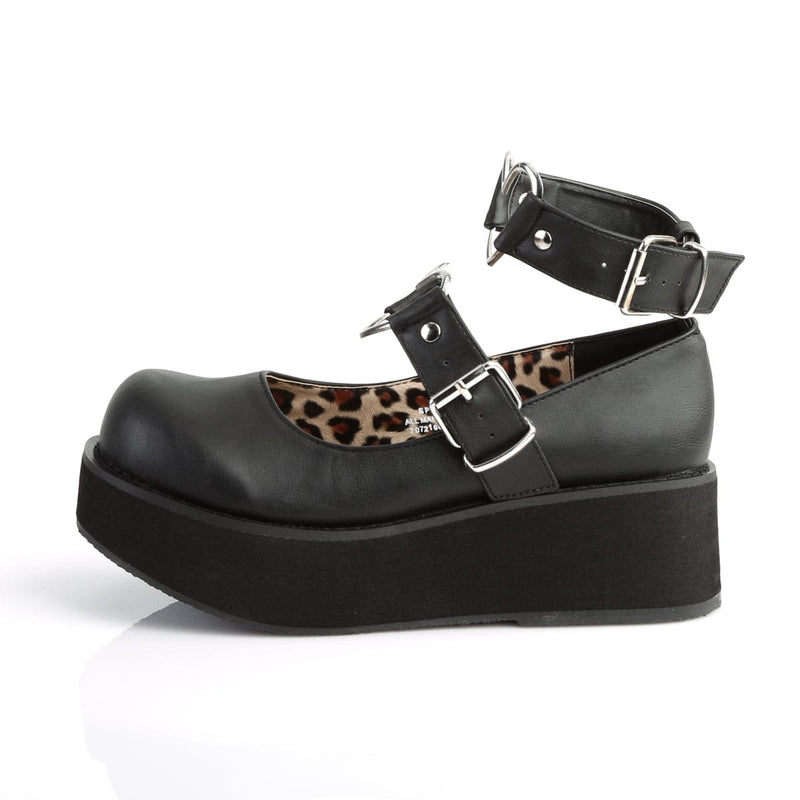 Demonia SPRITE-02 Mary Jane (Black Vegan Leather)