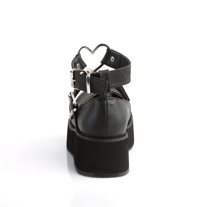 Demonia SPRITE-02 Mary Jane (Black Vegan Leather)