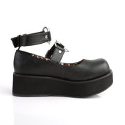 Demonia SPRITE-02 Mary Jane (Black Vegan Leather)