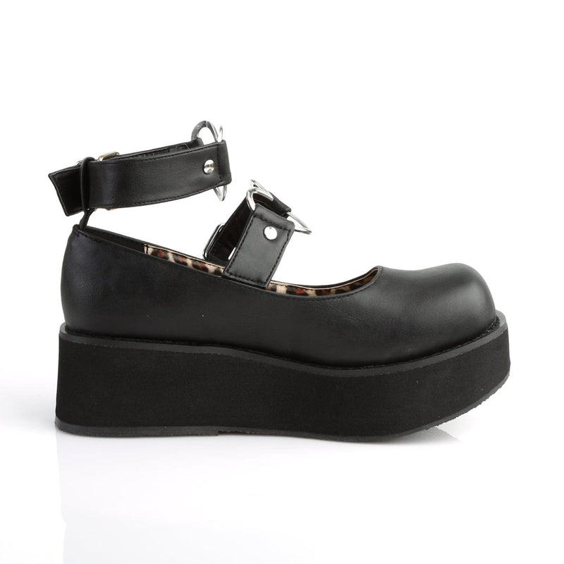 Demonia SPRITE-02 Mary Jane (Black Vegan Leather)