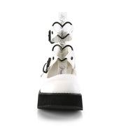 Demonia SPRITE-02 Mary Jane (White Vegan Leather)