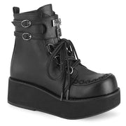 Demonia SPRITE-70 Ankle Boot (Black Vegan Leather)