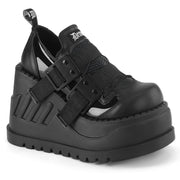 Demonia STOMP-28 Sneaker (Black Patent-Vegan Leather) 6