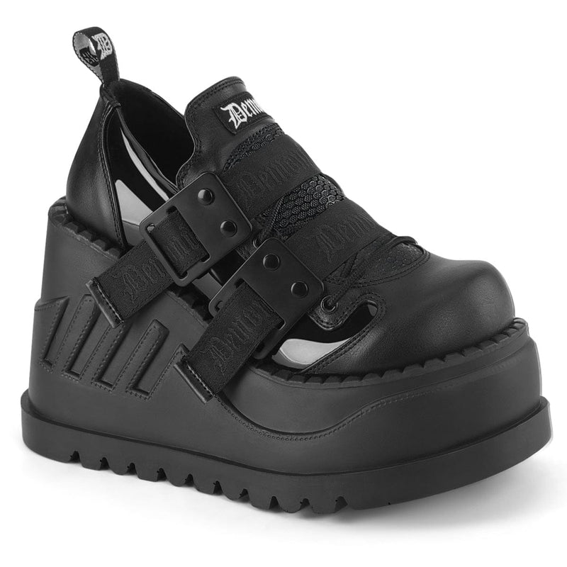 Demonia STOMP-28 Sneaker (Black Patent-Vegan Leather) 6