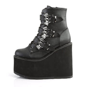 Demonia SWING-103 Ankle Boot (Black Vegan Leather)