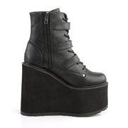 Demonia SWING-103 Ankle Boot (Black Vegan Leather)