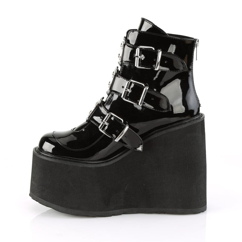 Demonia SWING-105 Ankle Boot (Black Patent)