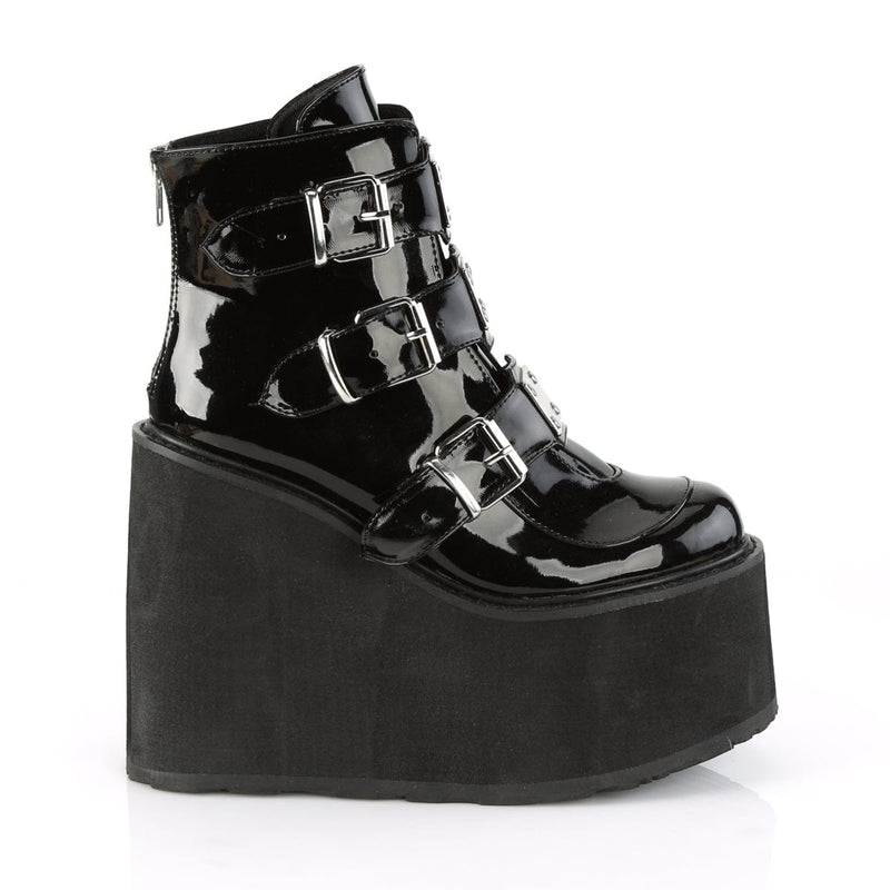 Demonia SWING-105 Ankle Boot (Black Patent)