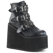 Demonia SWING-105 Ankle Boot (Black Vegan Leather)